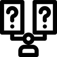 Customer Decision, Customer Choice, Customer Outline Icon vector