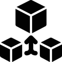 Consolidation, Integration, Merging Glyph Solid Icon vector