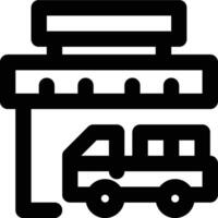 Distribution, Delivery, Restock Outline Icon vector