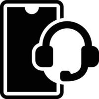 CRM Application, CRM, Mobile Glyph Solid Icon vector