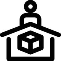 Consignment Stock, Product Owner, Consignment Outline Icon vector