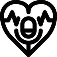 Health Podcast, Podcast, Podcasting Outline Icon vector