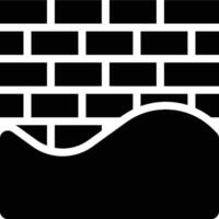 Cladding, Wall, Layering Glyph Solid Icon vector