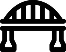 Bridge, Architecture, Construction Outline Icon vector