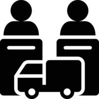 Groupage, Multiple Shipment, Group Shipment Glyph Solid Icon vector