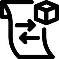 Transaction, Receipt, Product Transaction Outline Icon vector