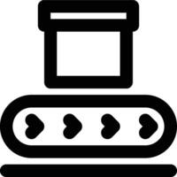 Conveyor, Carrier, Movement Outline Icon vector