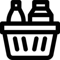 Consumer Goods, Final Goods, Grocery Outline Icon vector