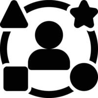 Customer Experience, Customer Journey, User Experience Glyph Solid Icon vector