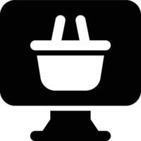 Online Store, Online Shop, Ecommerce Glyph Solid Icon vector