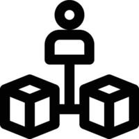 Dependent Demand, Demand Classification, Demand Outline Icon vector
