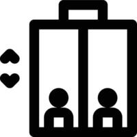 Elevator, Lift, Elevating Outline Icon vector