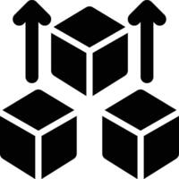 Maximum Stock, Maximum Inventory, Maximal Stock Glyph Solid Icon vector