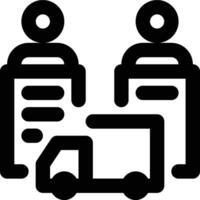 Groupage, Multiple Shipment, Group Shipment Outline Icon vector