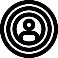 Target Audience, Potential Customer, Target Customer Outline Icon vector