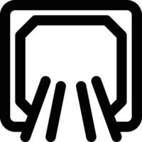 Culvert, Box Culvert, Water Tunnel Outline Icon vector