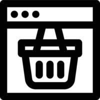 Website, Online Shop, Online Store Outline Icon vector