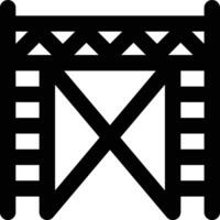 Scaffolding, Temporary, Scaffold Outline Icon vector