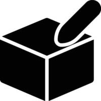 Input Product, Edit Product, Entry Product Glyph Solid Icon vector