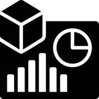 Product Report, Report, Statistic Glyph Solid Icon vector
