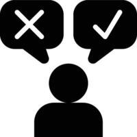 Customer Review, Feedback, Review Glyph Solid Icon vector