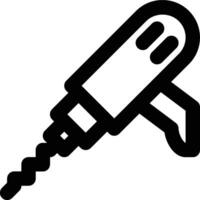 Drill, Power Drill, Equipment Outline Icon vector