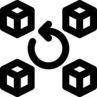 Stock Turn, Stock Rotation, Stock Turnover Outline Icon vector