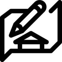 Sketch, Drawing, Designing Outline Icon vector