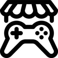 Arcade Store, Shopping Arcade, Game Store Outline Icon vector
