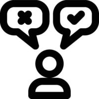 Customer Review, Feedback, Review Outline Icon vector