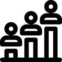 Growth, Increase, Customer Growth Outline Icon vector