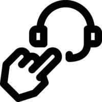 Control, Setting, CRM Outline Icon vector