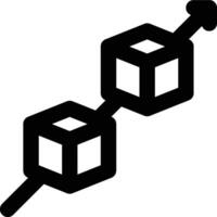 Pull System, Pull Connections, Supply Chain Outline Icon vector