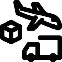 Freight, Freight Forwarder, Freight Forwarding Outline Icon vector