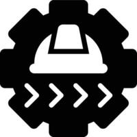 Work In Progress, WIP, Working Glyph Solid Icon vector