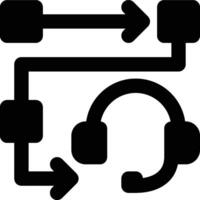 CRM Planning, CRM, Planning Glyph Solid Icon vector