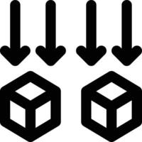 Minimum Stock, Minimum Inventory, Minimal Stock Outline Icon vector