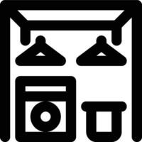 Utility Room, Utility, Room Outline Icon vector