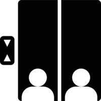 Elevator, Lift, Elevating Glyph Solid Icon vector