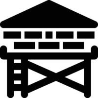 Scaffolding, Temporary, Scaffold Glyph Solid Icon vector