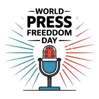 world press freedom day logo vector