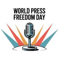 world press freedom day artwork vector