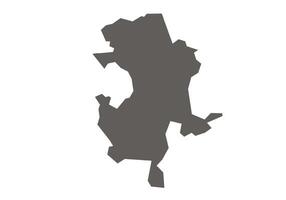 Guna District Map Highlighted on Madhya Pradesh State vector
