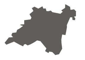 Balaghat District Map Highlighted on Madhya Pradesh State Map. vector
