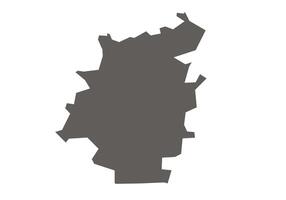 Khargone District Map Highlighted on Madhya Pradesh State vector