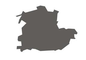 Khandwa District Map Highlighted on Madhya Pradesh State vector