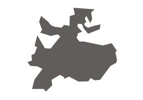 Neemuch District Map Highlighted on Madhya Pradesh State Map. vector