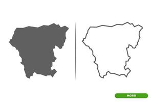 Morbi District Map vector