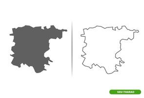 Vav Tharad District of Gujarat State vector