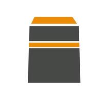 Kaaba icon illustration on white background vector